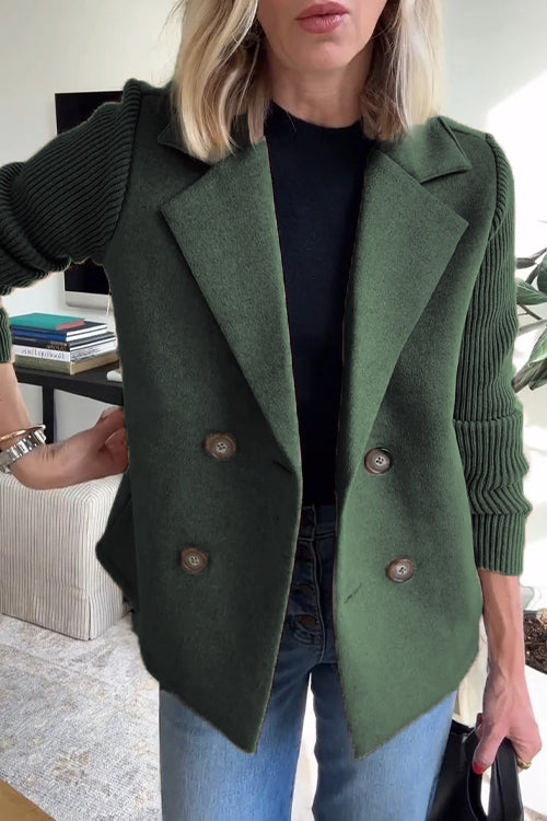 Elegance Knit-Sleeve Blazer – Timeless Style for Australian Women