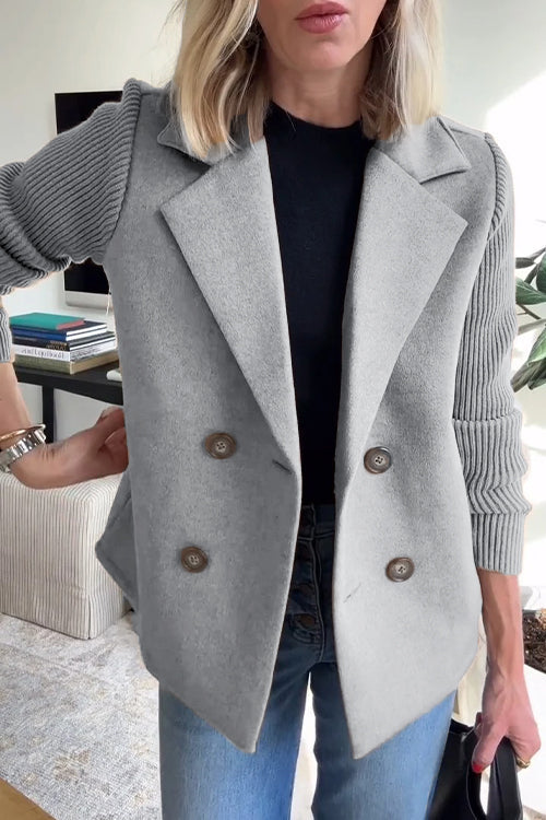 Elegance Knit-Sleeve Blazer – Timeless Style for Australian Women