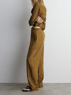 Shawl Lapel Blazer & Pants Set – Women’s Tailored Suit
