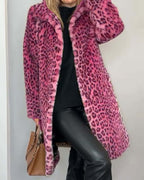 Leia Leopard Print Longline Coat – Bold, Chic & Made to Turn Heads