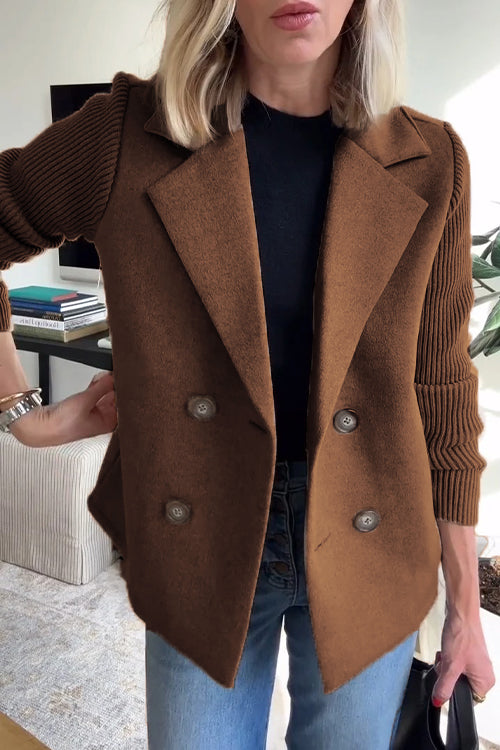 Elegance Knit-Sleeve Blazer – Timeless Style for Australian Women