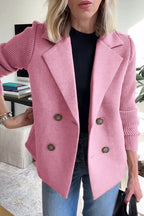 Elegance Knit-Sleeve Blazer – Timeless Style for Australian Women