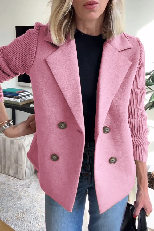 Elegance Knit-Sleeve Blazer – Timeless Style for Australian Women