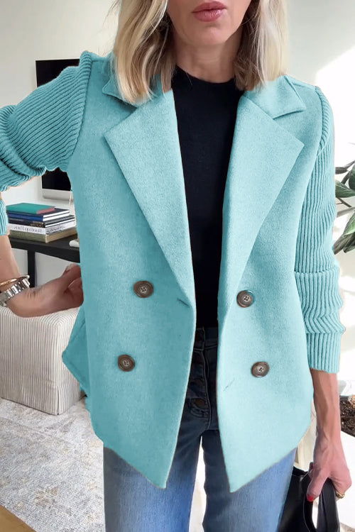 Elegance Knit-Sleeve Blazer – Timeless Style for Australian Women