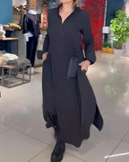 Loose Fit Maxi Dress with Slit – Effortless Aussie Style & Comfort