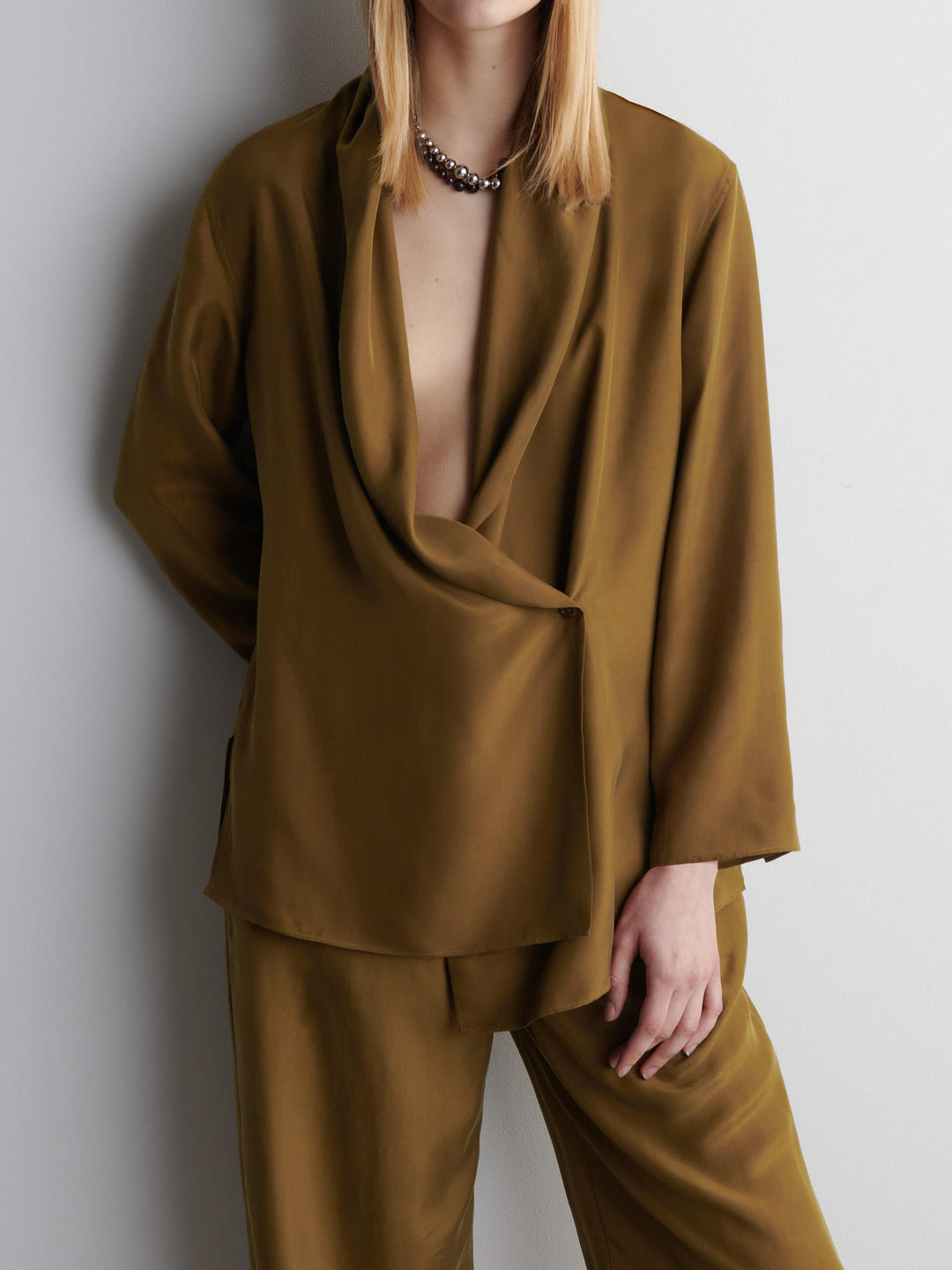 Shawl Lapel Blazer & Pants Set – Women’s Tailored Suit
