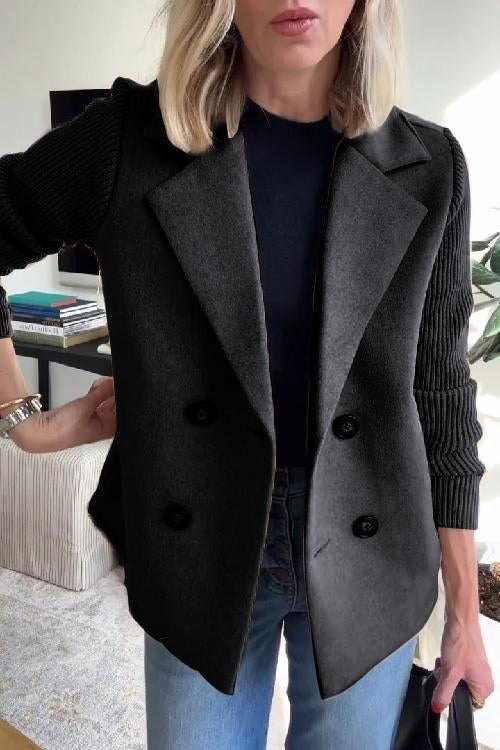 Elegance Knit-Sleeve Blazer – Timeless Style for Australian Women