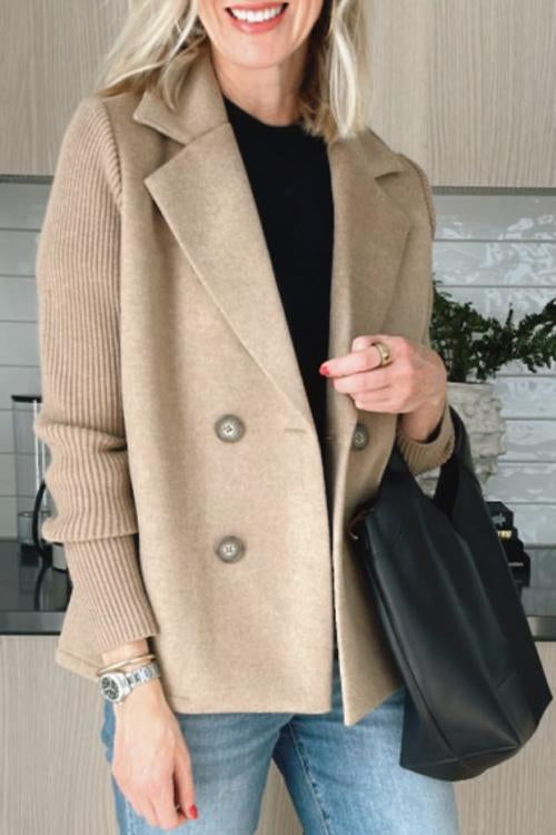 Elegance Knit-Sleeve Blazer – Timeless Style for Australian Women
