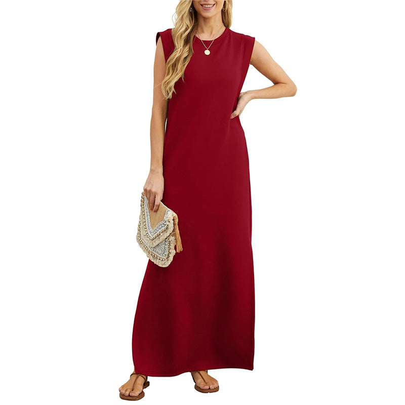 Split Hem Cotton-Blend Casual Dress – Effortless Summer Style for Australian Women