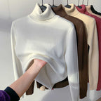 FASHION HÉIR Women’s Winter Fleece Knit Top – Soft, Warm & Stretchable