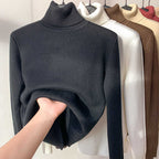 FASHION HÉIR Women’s Winter Fleece Knit Top – Soft, Warm & Stretchable