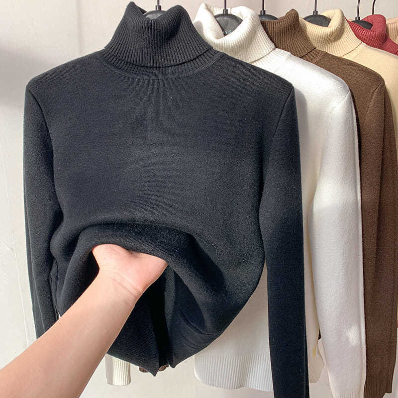 FASHION HÉIR Women’s Winter Fleece Knit Top – Soft, Warm & Stretchable