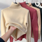 FASHION HÉIR Women’s Winter Fleece Knit Top – Soft, Warm & Stretchable