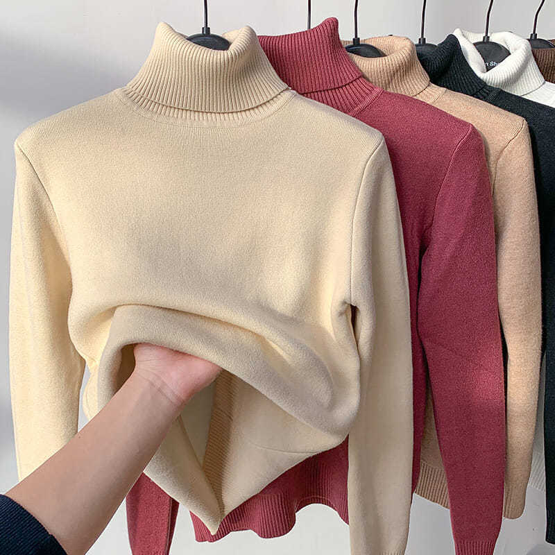 FASHION HÉIR Women’s Winter Fleece Knit Top – Soft, Warm & Stretchable