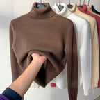FASHION HÉIR Women’s Winter Fleece Knit Top – Soft, Warm & Stretchable